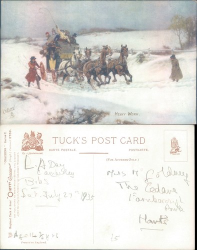 Horse drawn carriage snow - in,