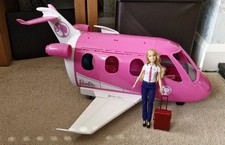 Barbie Dream Plane With Pilot & Passenger With Travel Accessories.