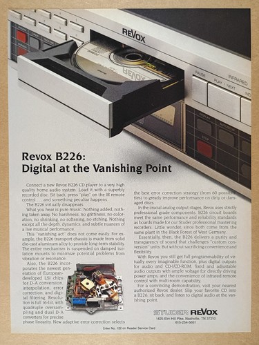 1987 revox b226 player - 1987,