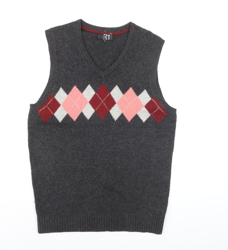 Men grey argyle - 31,