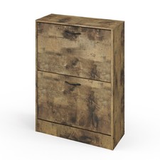2 Drawer Shoe Cabinet Cupboard
