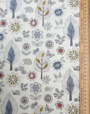 Forest flowers fabric UK 100%