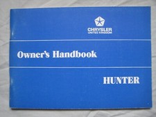 1973 Chrysler Hunter Owner's