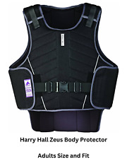 Harry Hall Zeus Adult Body Protector Black Gunmetal OR Navy Size XL