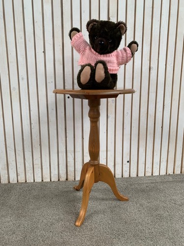 Pine round pedestal - round, wine