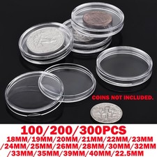 Clear Round Coin Capsules Coin