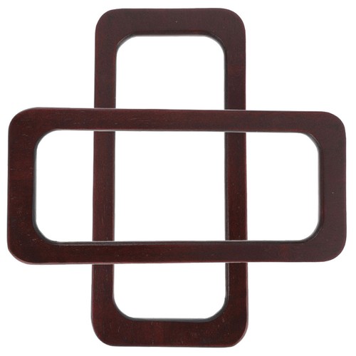Pcs wooden purse handle bag - wooden,