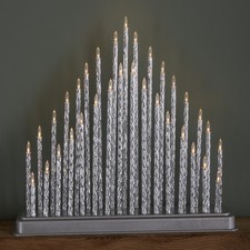 33cm Battery Operated Silver