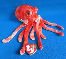 WIGGLY TIE DYE RED SQUID
