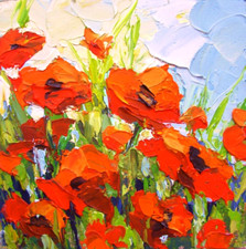 Poppy Original Oil Painting