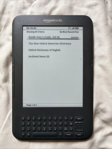 Amazon kindle 3rd gen model - amazon,
