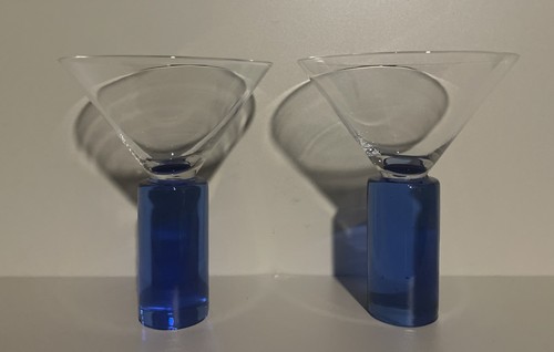 Cobalt blue martini glasses - cobalt,