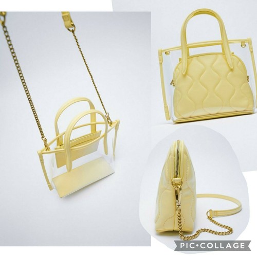 Zara yellow transparent mini - ,
