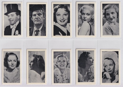 Cigarette cards famous film - cards,