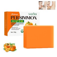 100g Persimmon Soap for Old People Smell, Persimmon Body Wash Body Odor Soap