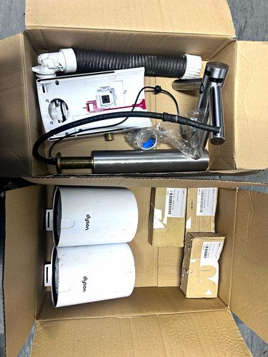 Dyson tap white hand dryer - hand,