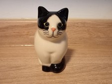 Quail Pottery Cat Figurine -
