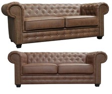 Chesterfield sofa astor brown - sofa,