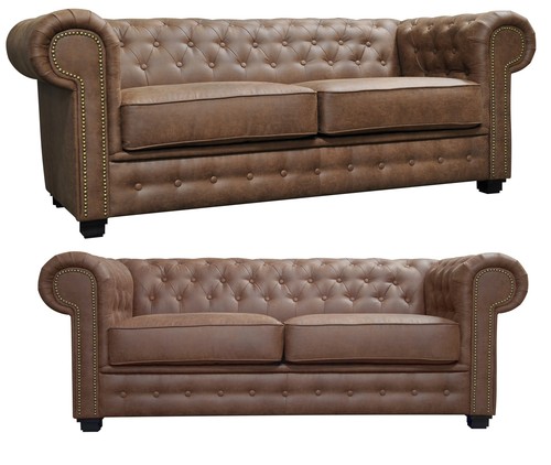 Chesterfield sofa astor brown - chesterfield,