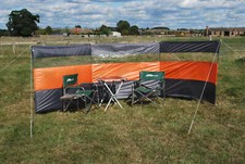 Camping Windbreak Clear Orange