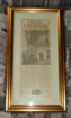 Gold wood glass framed - wood,