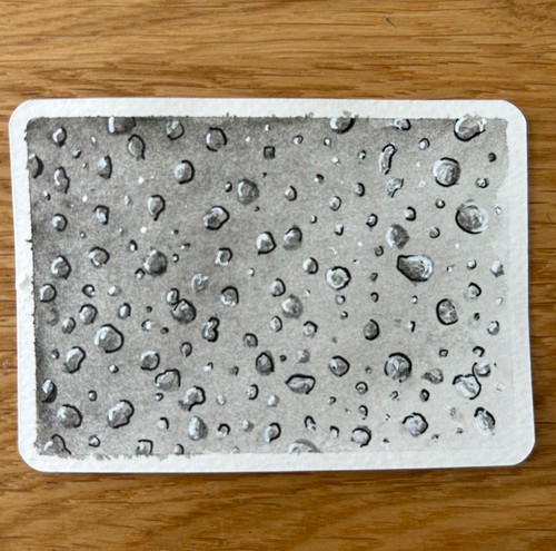 Aceo original water drops - water,