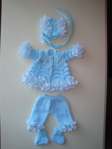 Dolls hand knitted clothes - hand,