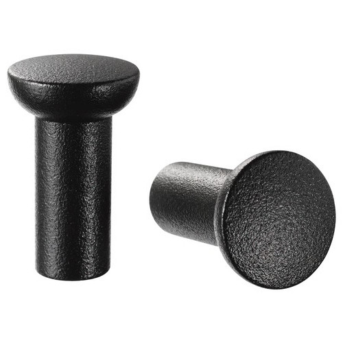 Black cabinet knob 16mm drawer - black,