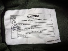 NEW British RAF Issue Thermal Protection Green One Piece Combie Suit UK
