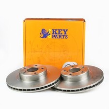 2x Brake Discs Vented For Subaru Outback BH 2.5 Key Parts Front 26300FA160