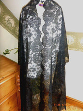 Antique Victorian Black Lace