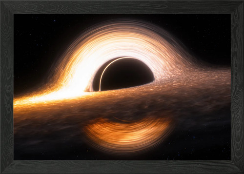 Black hole framed wall - framed, art