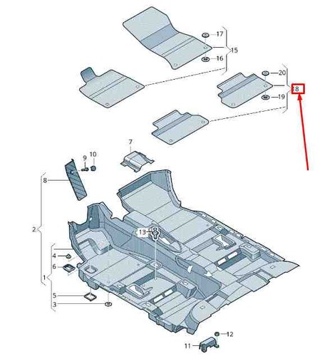 Audi rear floor - fy,
