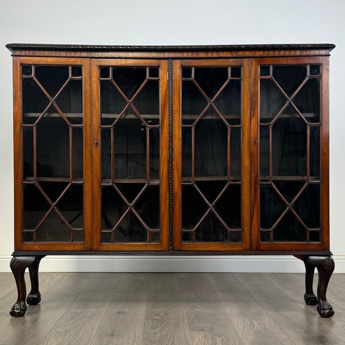 Antique mahogany display - antique,