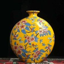 Big Handmade Vase Ceramic Hand painted Porcelain Chinese Antique Reproduction