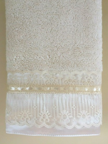 Lace hand towel ivory - lace,