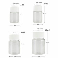 Plastic PET Clear Empty Seal Bottle Solid Powder Medicine Pill Reagent Container