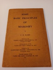 Some Principles of Masonry C. H. Blake