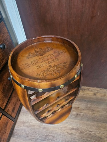Wooden wine rack barrel free - wine, barrel,
