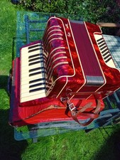 Really Beautiful Piano Accordion In Great Working Condition With Case