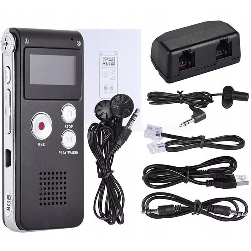 Digital voice recorder 8gb - voice,