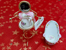 Dolls House Washing Set, Brass