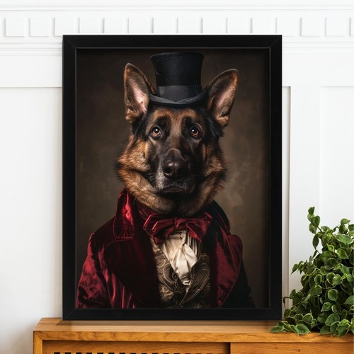 German shepherd top hat - shepherd,