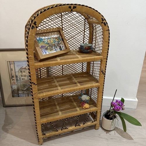 Vintage rattan wicker tier - wicker, 4