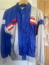 Adidas Vintage/Retro 80’s/90’s Shell Suit Blue/red Tracksuit Top Size Medium