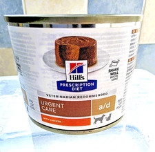 Hills a/d Urgent Care wet food for cats and dogs