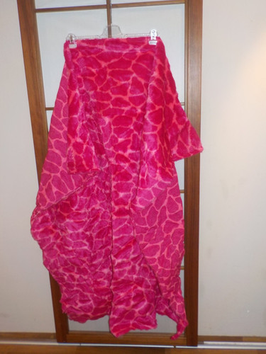 Vintage plush fabric remnant - plush,