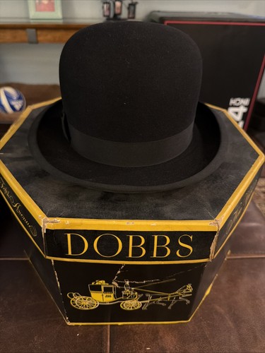 Vintage dobbs black - black, hat