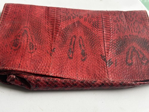 Vintage red python snakeskin - vintage,