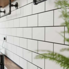 Metro Tiles Flat White Ceramic